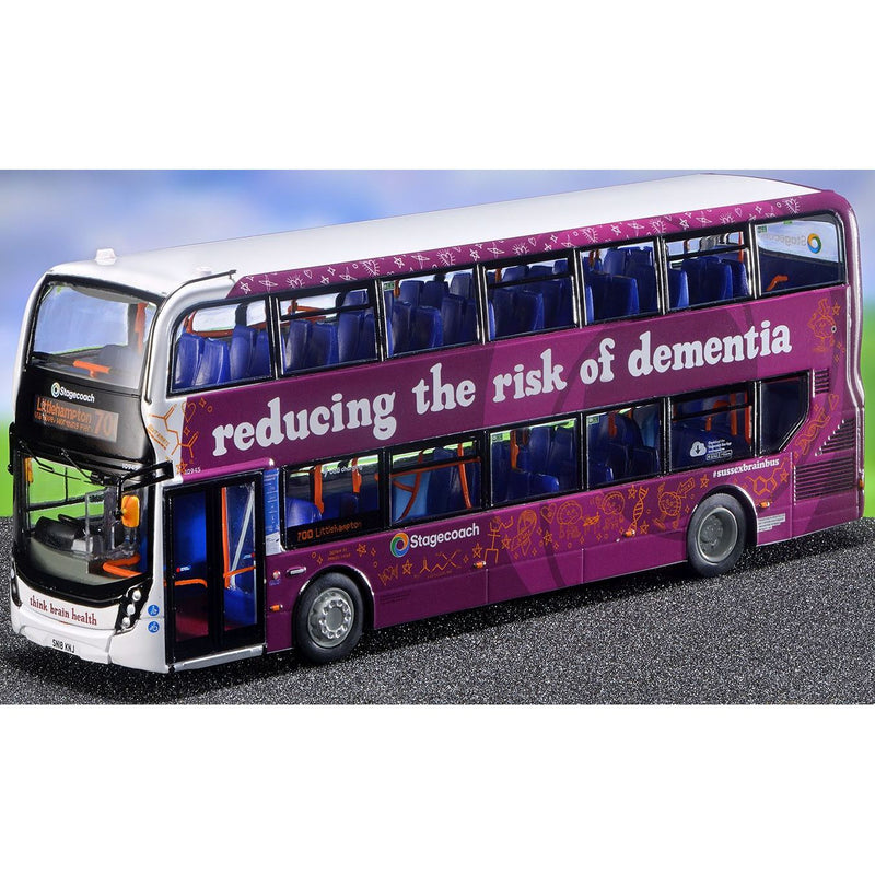 ADL Enviro 400 Sussex Brain Bus Stagecoach South 10945 SN18 KNJ Ltd 1008 Pieces - 1:76