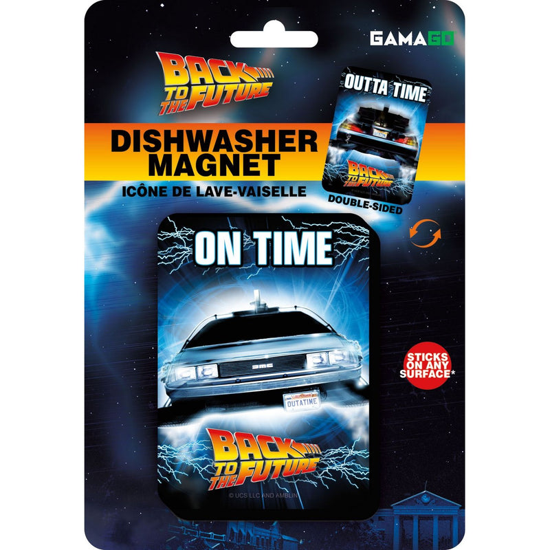 Back To The Future: Clean Dirty Dishwasher Magnet