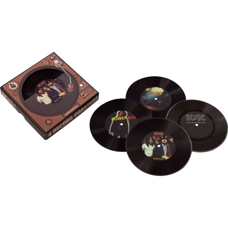 AC-DC: Vinyl Record Coasters