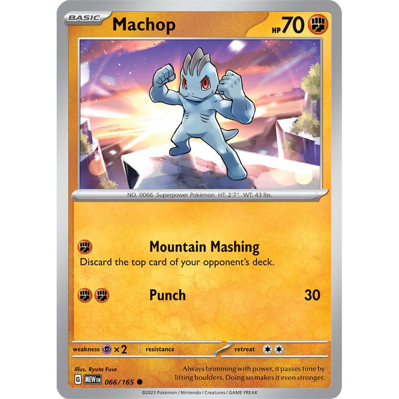 Machop 066/165 Pokemon 151 (MEW) Trading Card Common