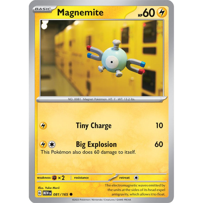 Magnemite 081/165 Pokemon 151 (MEW) Trading Card Common