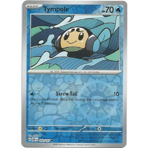 Tympole (Reverse Holo) 050/197 Pokemon Obsidian Flames (OBF EN) Trading Card Common