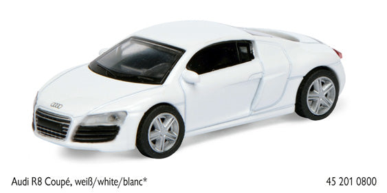 Audi R8 Coupe - White - 1:64
