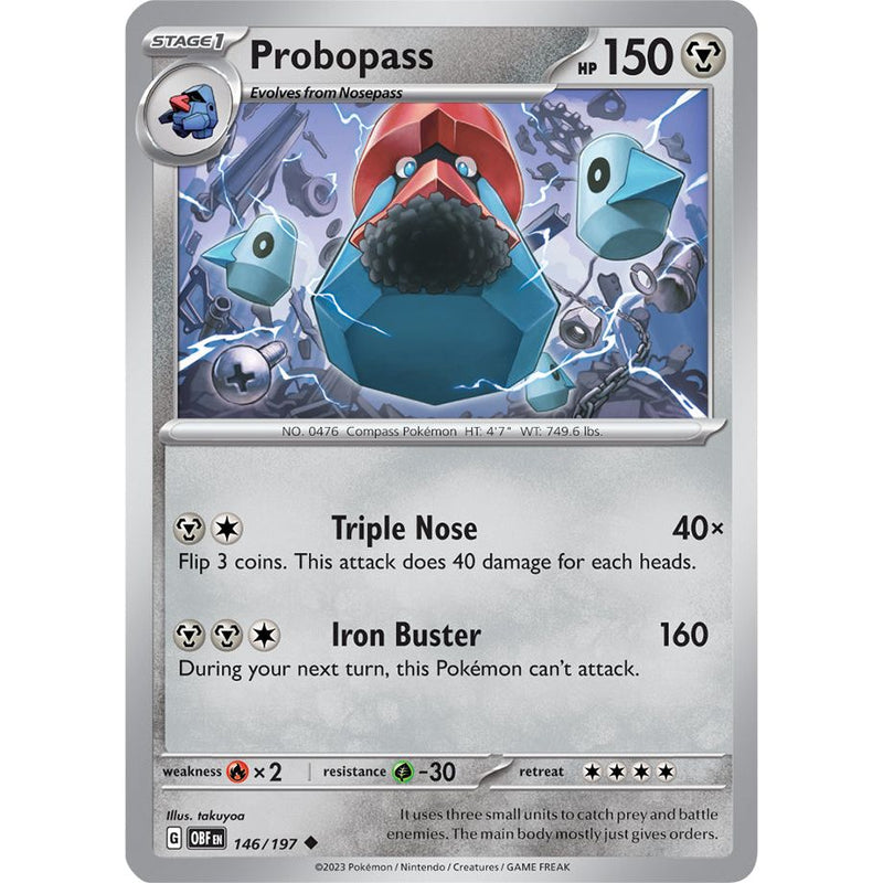 Probopass 146/197 Pokemon Obsidian Flames (OBF EN) Trading Card Uncommon