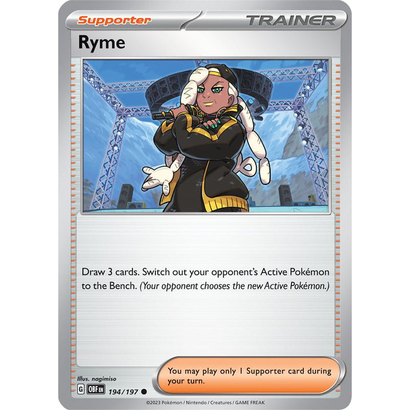 Ryme 194/197 Pokemon Obsidian Flames (OBF EN) Trading Card Common
