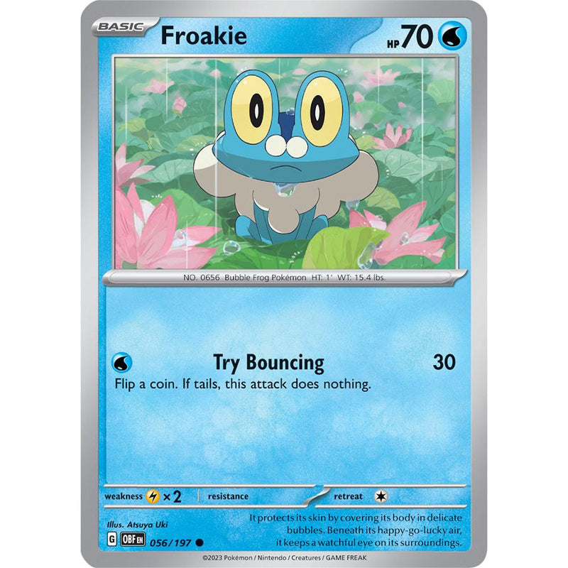 Froakie 056/197 Pokemon Obsidian Flames (OBF EN) Trading Card Common