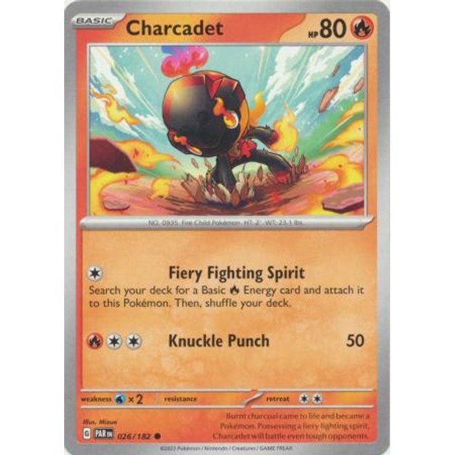 Charcadet 026/182 Pokemon Paradox Rift (PAR EN) Trading Card Common