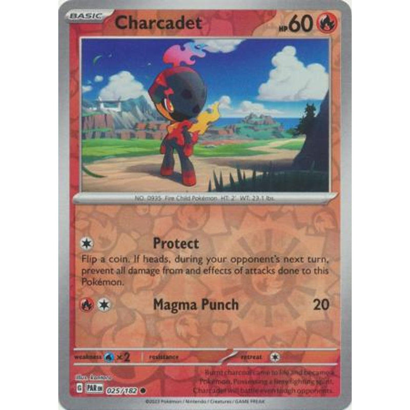 Charcadet (Reverse Holo) 025/182 Pokemon Paradox Rift (PAR EN) Trading Card Common