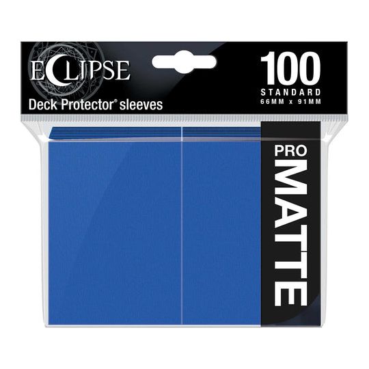 Eclipse Matte Standard Sleeves: Pacific Blue 100