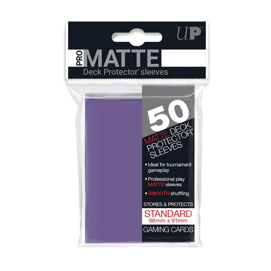 UNIT Pro Matte Deck Protectors Purple - Pack Of 50
