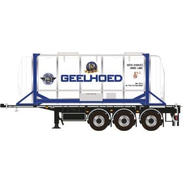 Container Trailer 3 Axle + 20ft Tank Container 'Geelhoed' - 1:50