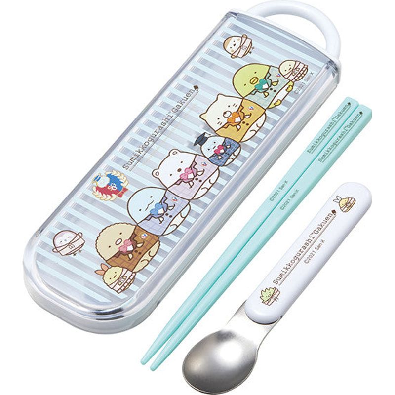 Antibacterial Chopsticks Spoon Box Sumikko Gurashi Gakuen