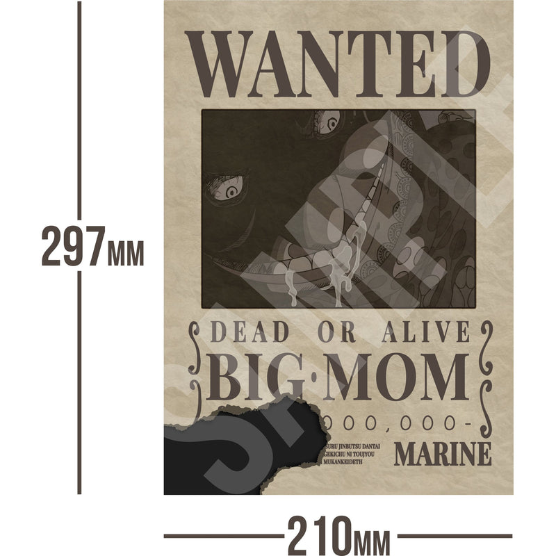 Charlotte Linlin One Piece Wanted Bounty A4 Poster Unknown Bounty (Big Mom)