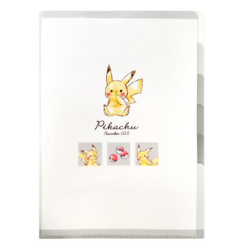 Clear Folder 5 Index Komawari Pokemon Pikachu Number025
