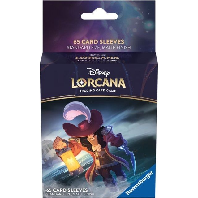 Lorcana Card Sleeve Captain Hook Set 1 - 65 Sleeves