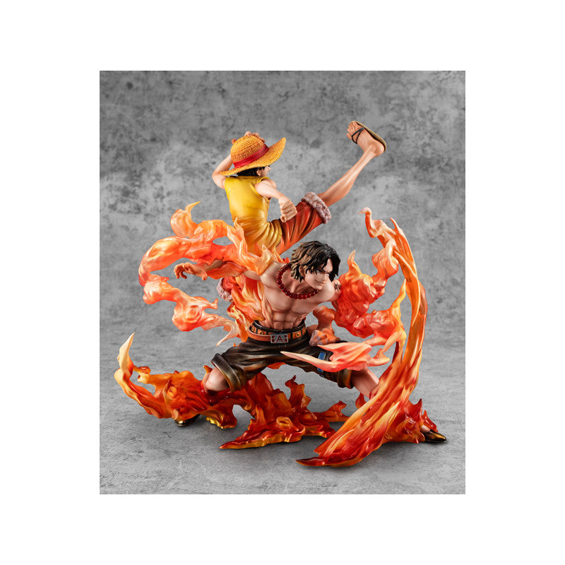 Figure Luffy & Ace Sibling Bond 20th Limited Version NEO-MAXIMUM One Piece Portrait.Of.Pirates