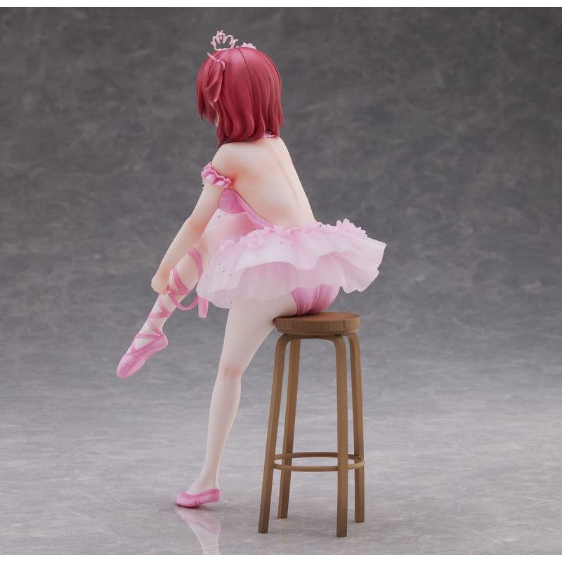 Figure Red Haired Girl Flamingo Ballet