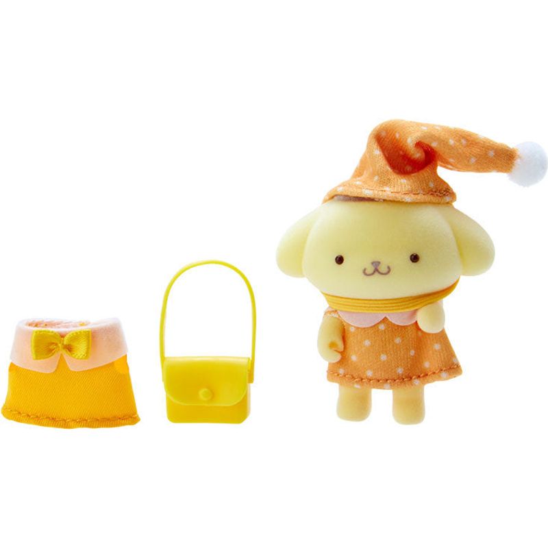 Sanrio Flocked Figure Pompompurin Sanrio Miniature Collection