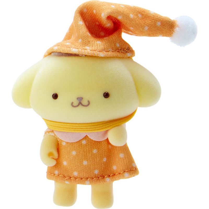 Sanrio Flocked Figure Pompompurin Sanrio Miniature Collection