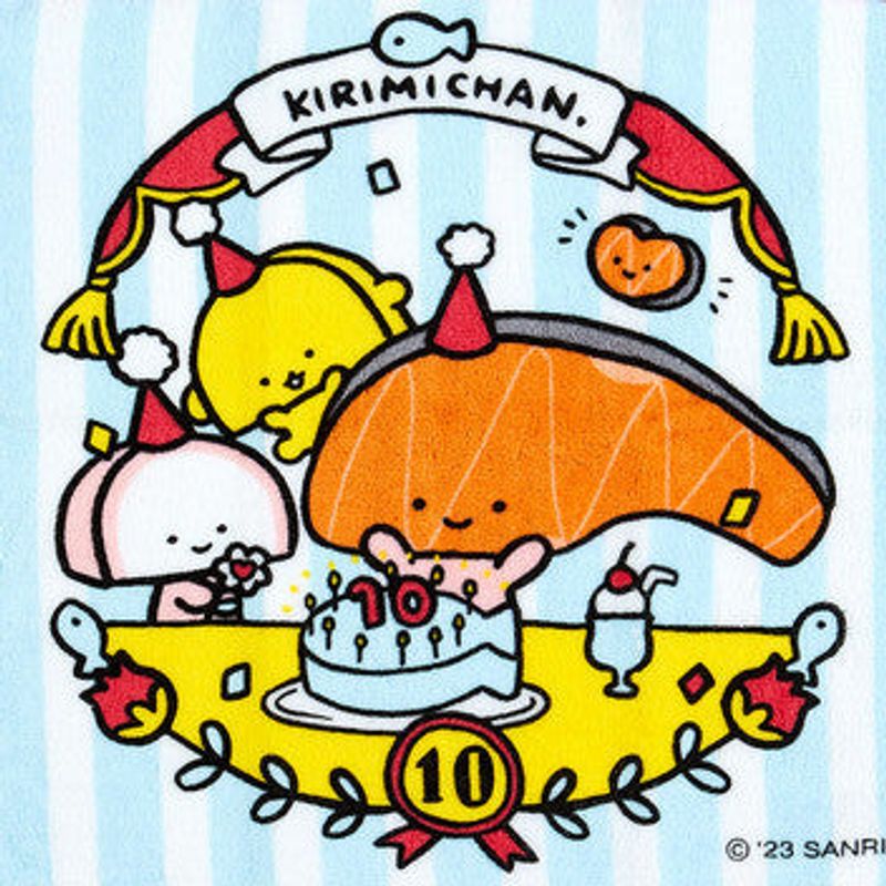 Hand Towel Sanrio KIRIMI Chan 10 Year Anniversary