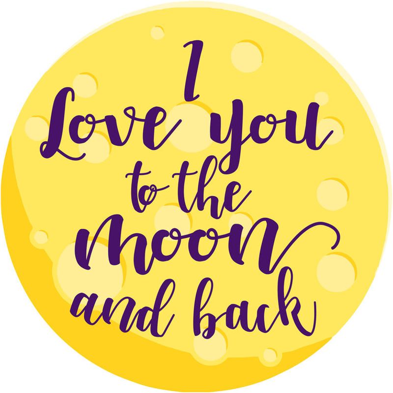 I Love You To The Moon And Back Microfiber Round Beach Towel