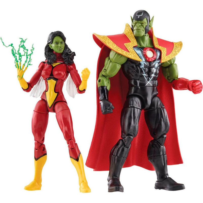 Marvel Avengers Beyond Earth Mightiest Skrull Queen & Super Skrull Figures 15 CM