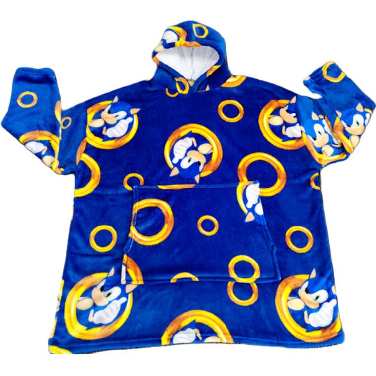 Sonic The Hedgehog Oversize Sweatshirt Coat Kids Coral