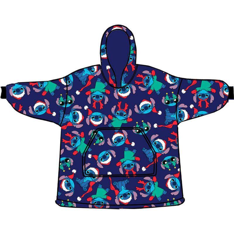 Disney Stitch Oversize Sweatshirt Coat Kids Coral