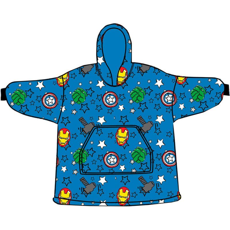 Marvel Avengers Oversize Sweatshirt Coat Adult Coral