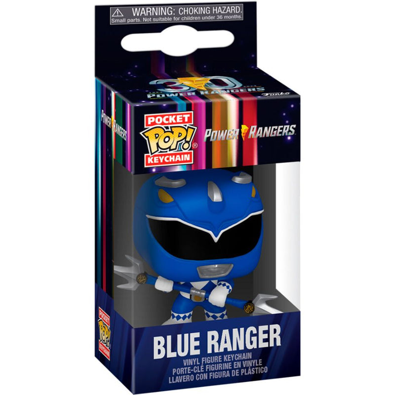Pocket POP Keychain Power Rangers 30th Anniversary Blue Ranger
