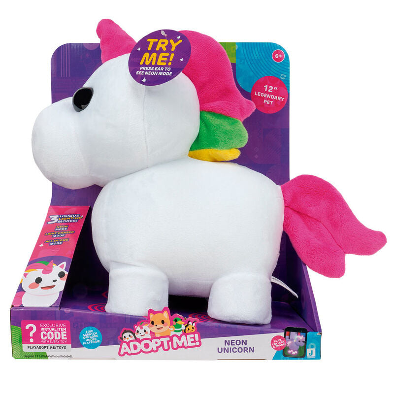 Adopt Me! Neon Unicorn Plush Toy 30 CM