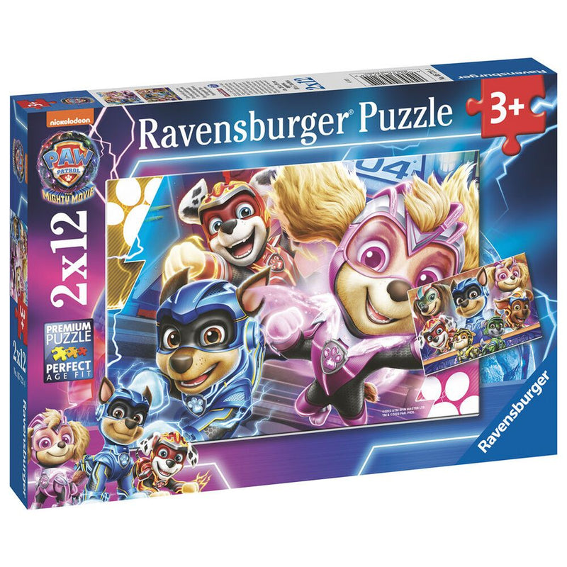 Paw Patrol The Mighty Movie Puzzle 2X12 Pieces