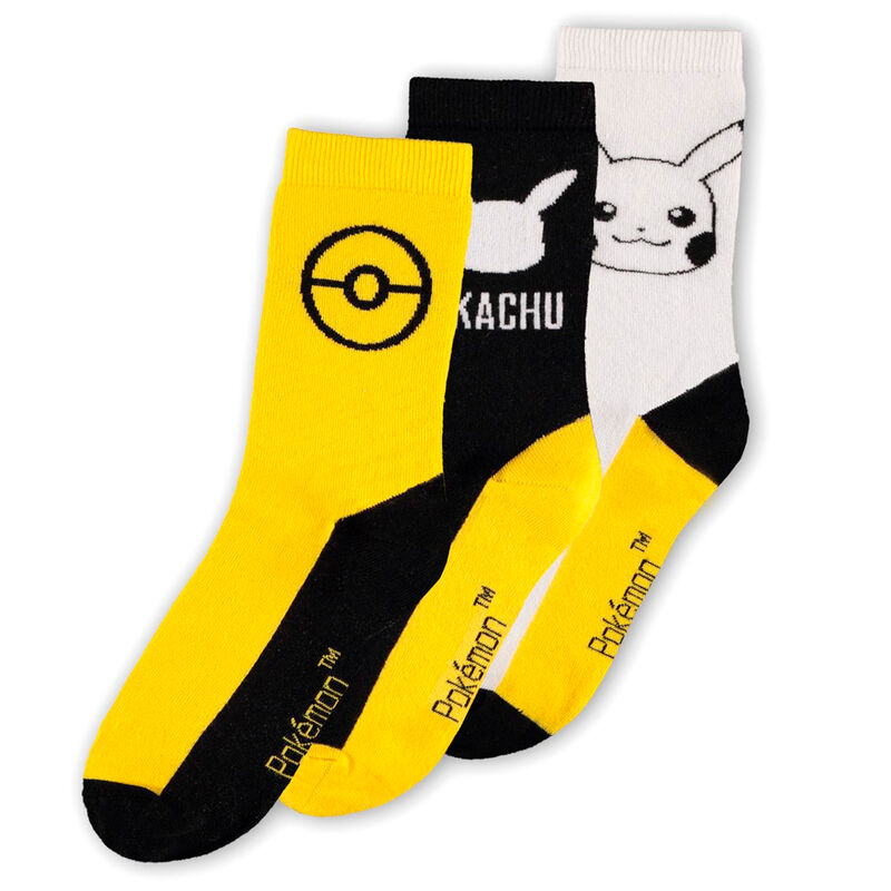 Pokemon Pikachu Socks - Pack Of 3