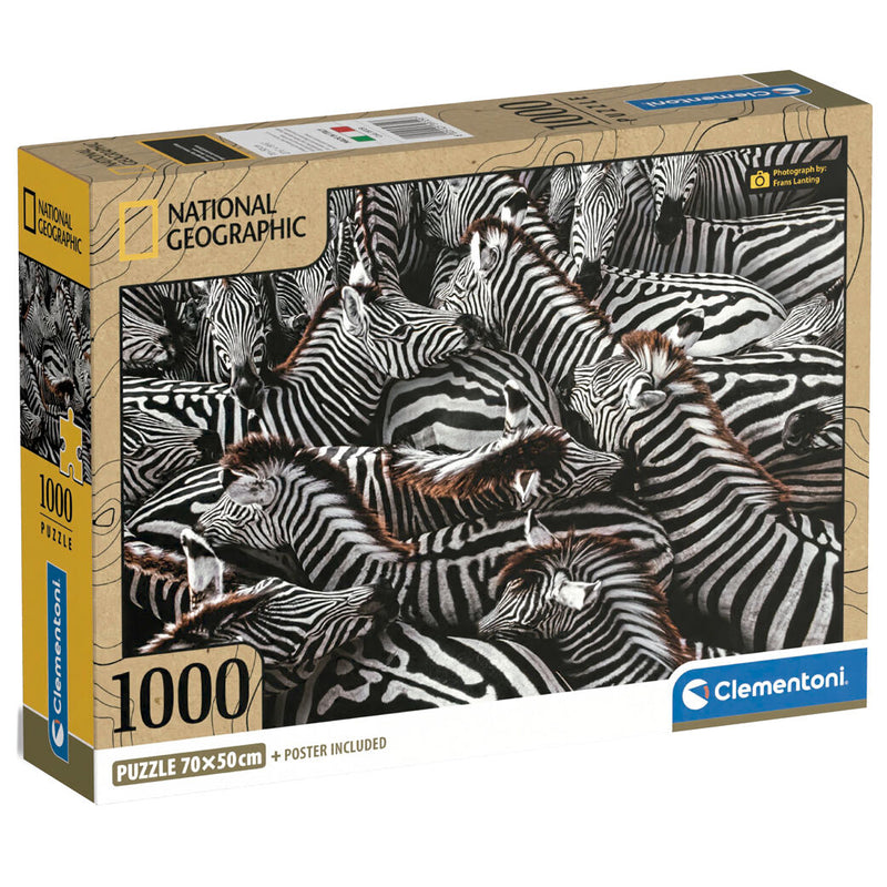 National Geographic Zebras In Holding Puzzle - 1000 Pieces