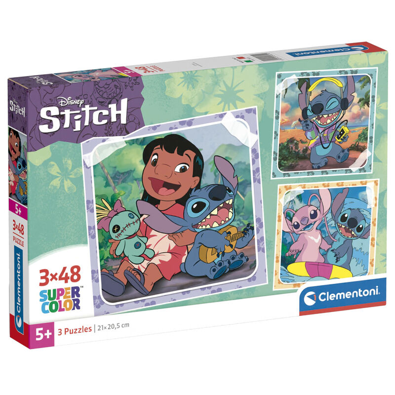 Disney Stitch Puzzle - 3X48 Pieces