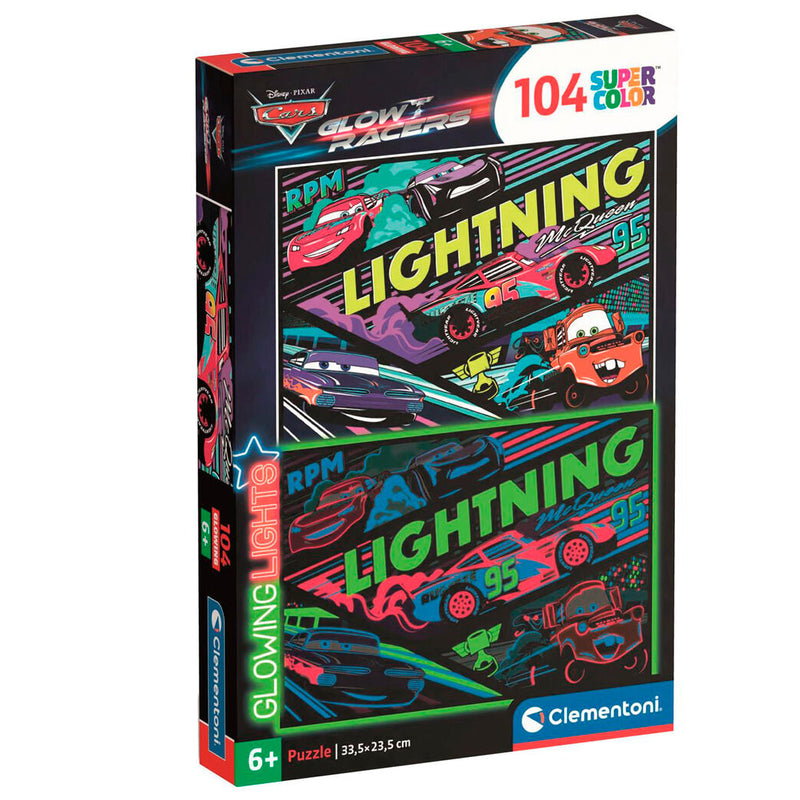 Disney Cars Glowing Puzzle - 104 Pieces