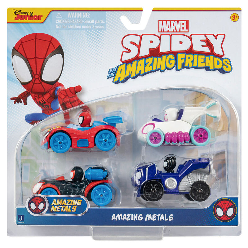 Marvel Spidey Amazing Metals Vehicles - Pack Of 4