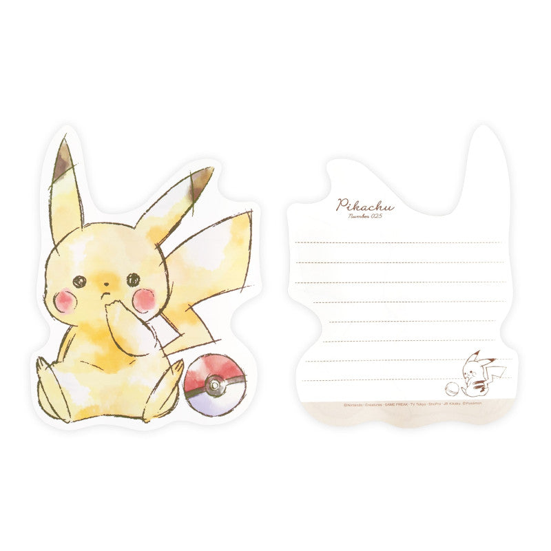 Letter Set Die Cut Komawari Pokemon Pikachu Number025
