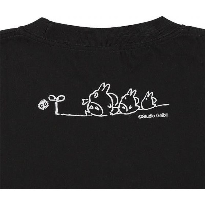 Long Sleeved T-Shirt Black Ver. M My Neighbor Totoro