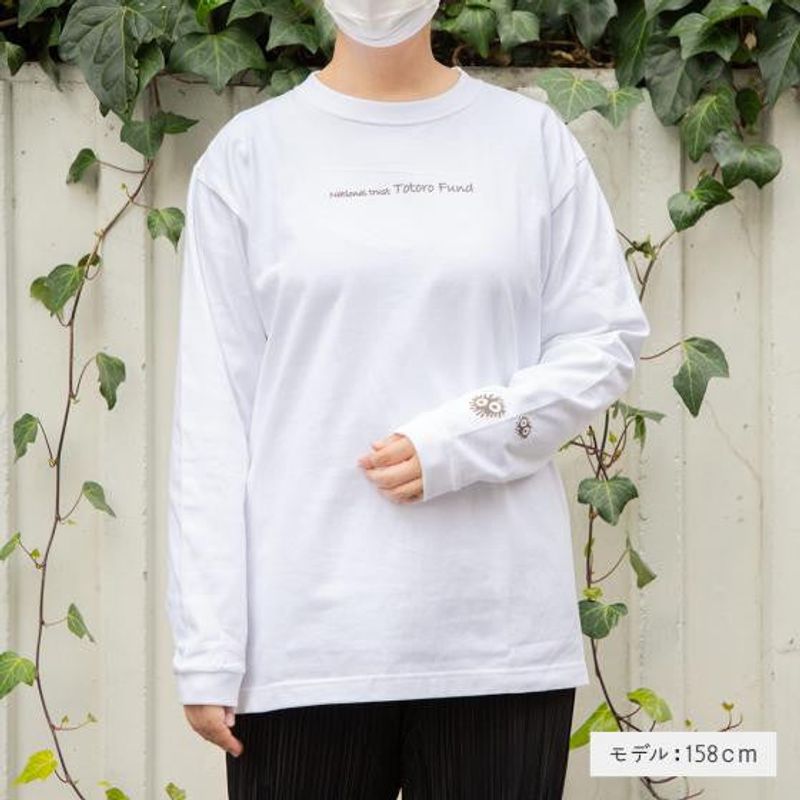 Long Sleeved T-Shirt White Ver. S My Neighbor Totoro
