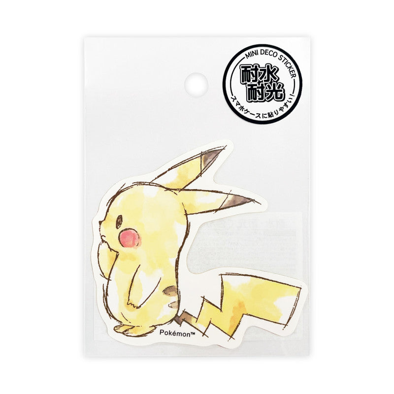 Mini Deco Sticker Yokogao Pokemon Pikachu Number025