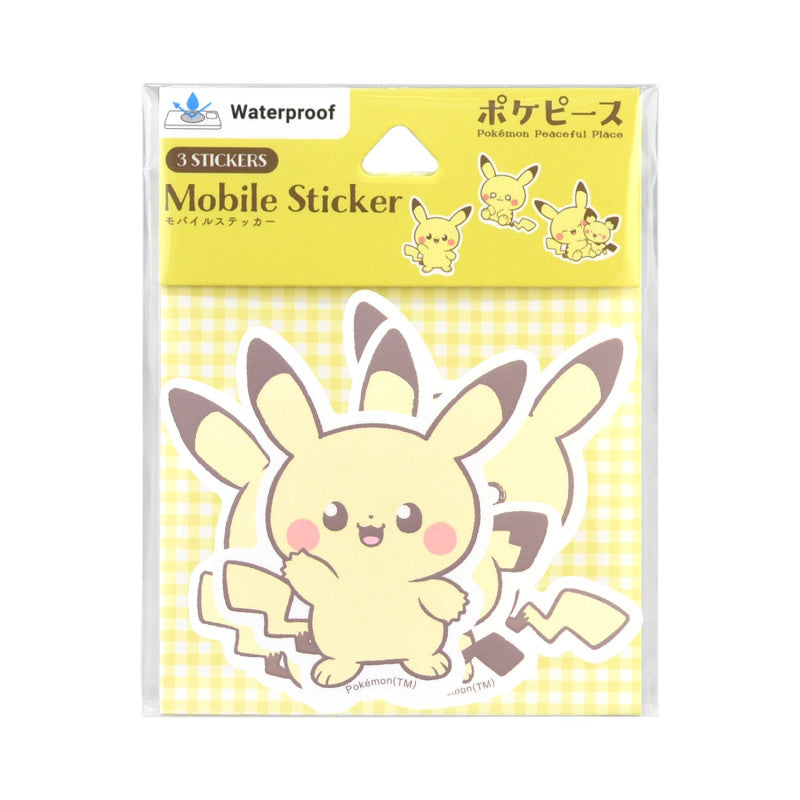 Mobile Sticker Pikachu Pokemon Pokepeace