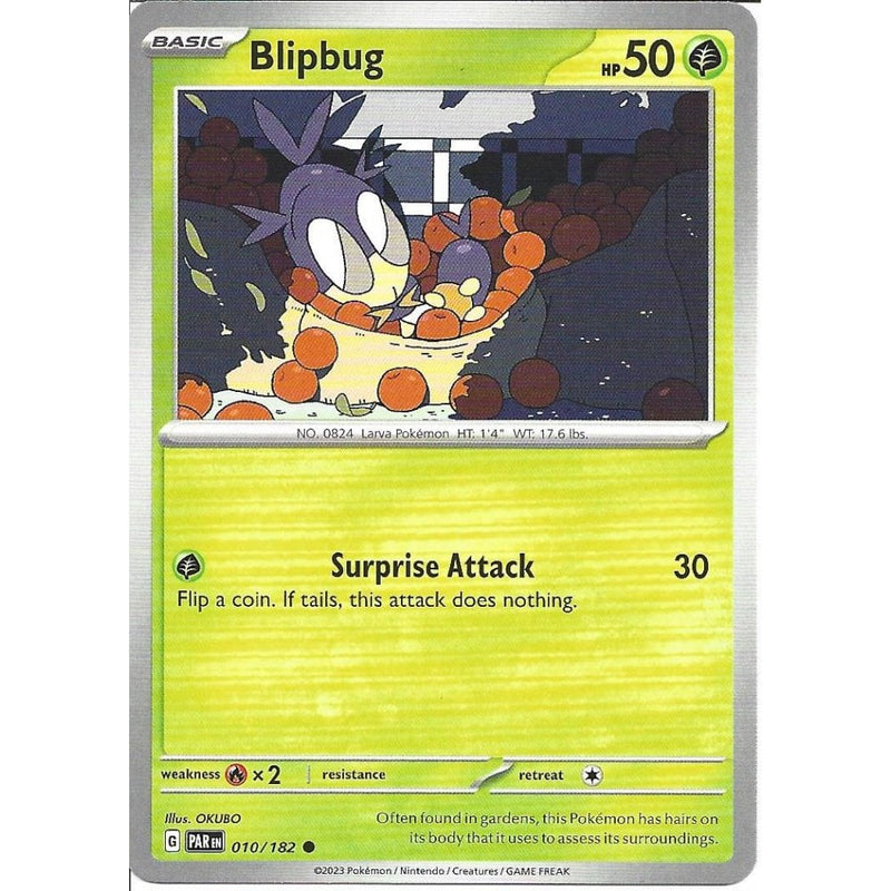 Blipbug 010/182 Pokemon Paradox Rift (PAR EN) Trading Card Common