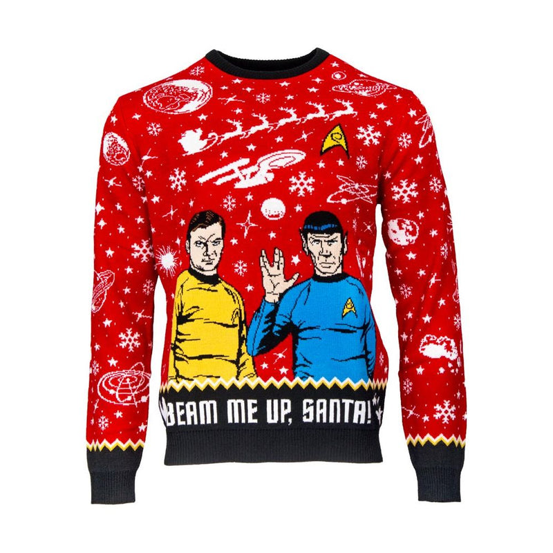 Star Trek Beam Me Up, Santa! Christmas Jumper Sweater