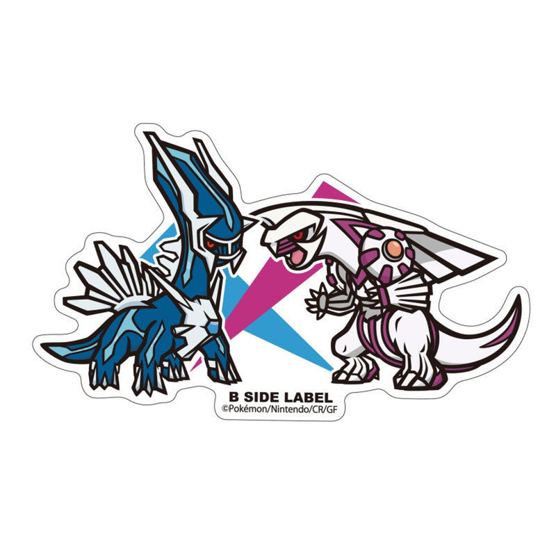 Sticker Dialga & Palkia Pokemon B-SIDE LABEL
