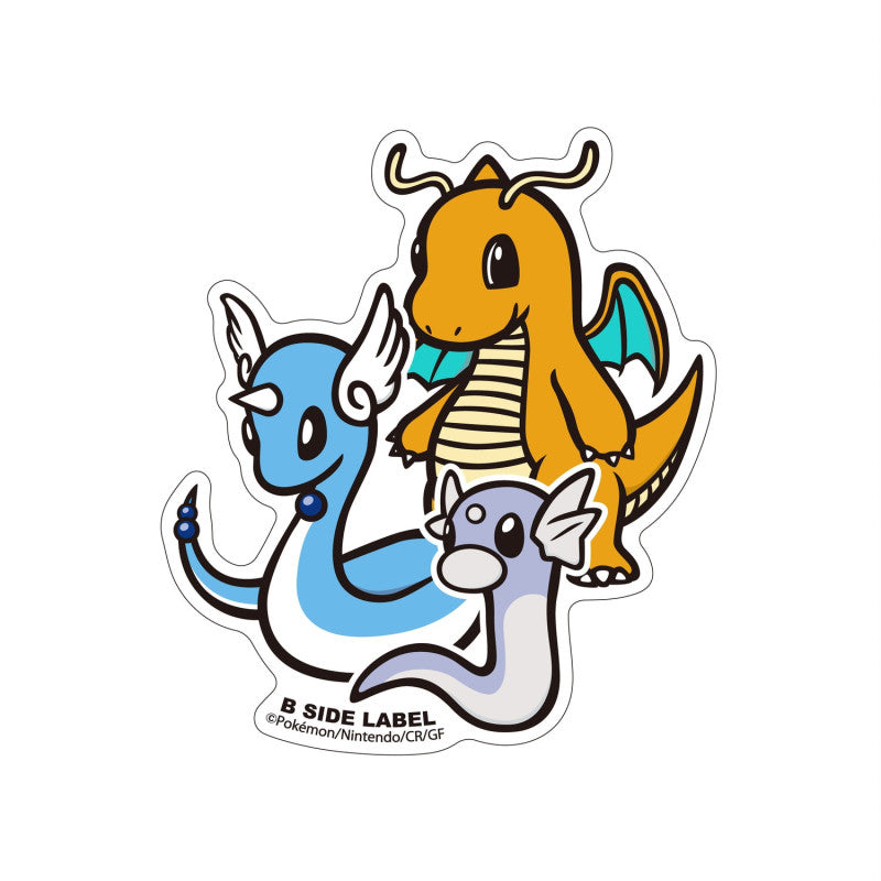 Pokemon Sticker Dratini & Dragonair & Dragonite B-Side Label