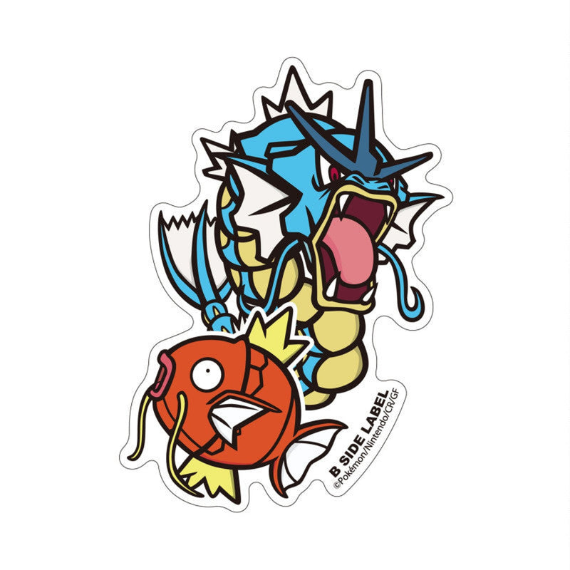 Sticker Magikarp & Gyarados Pokemon B-SIDE LABEL