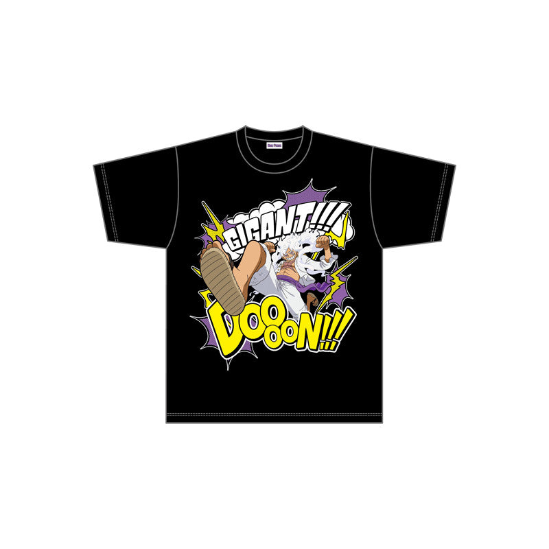 T-Shirt Black A XL American Comic Style Gear 5 One Piece