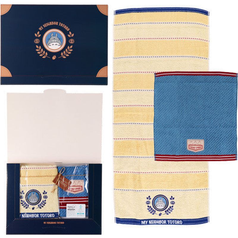 Towel Gift Set Denim Stitch WT1P FT1P My Neighbor Totoro