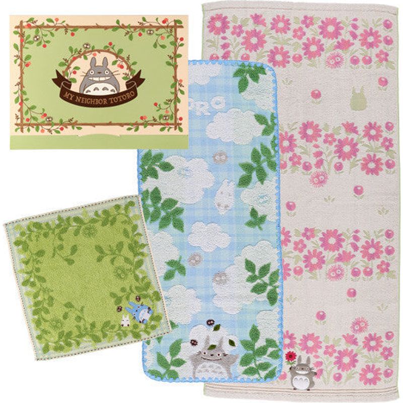 Towel Gift Set Forest Sunbathing WT1P FT1P And BT1P My Neighbor Totoro